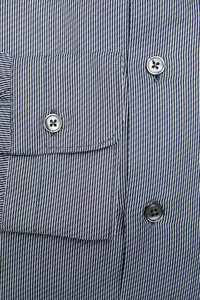 Robert Friedman Blue Cotton Men Shirt - Hilstor