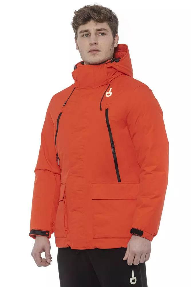 Tond Red Polyester Men's Jacket - Hilstor
