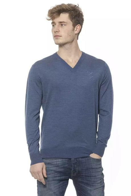 Billionaire Italian Couture Elegant Cashmere V-Neck Men's Sweater - Hilstor