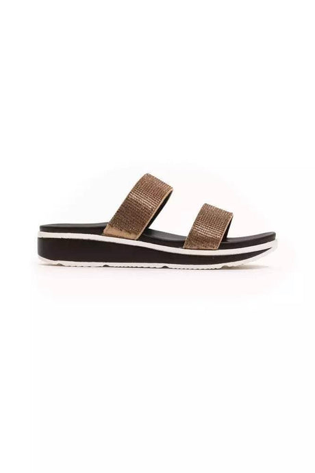 Péché Originel Beige Textile Women Sandal - Hilstor