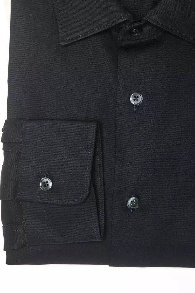 Robert Friedman Black Cotton Men Shirt - Hilstor