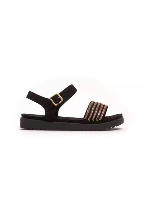 Péché Originel Gold Textile Women Sandal - Hilstor