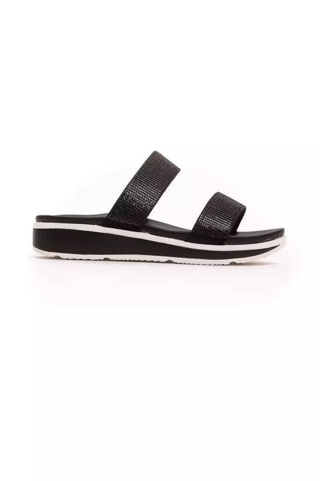 Péché Originel Chic Rhinestone Twin-Strap Low Sandals - Hilstor