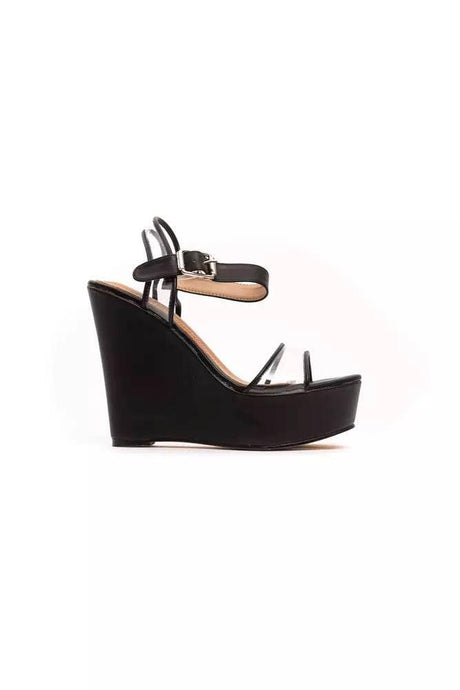 Péché Originel Black Polyethylene Women Sandal - Hilstor