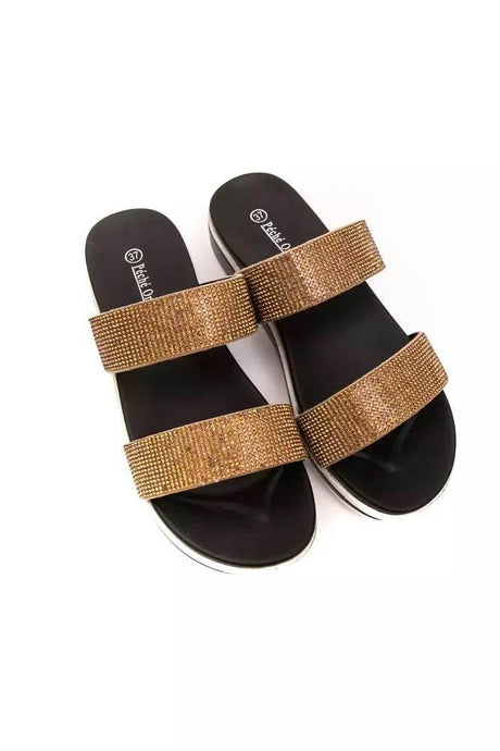 Péché Originel Beige Textile Women Sandal - Hilstor
