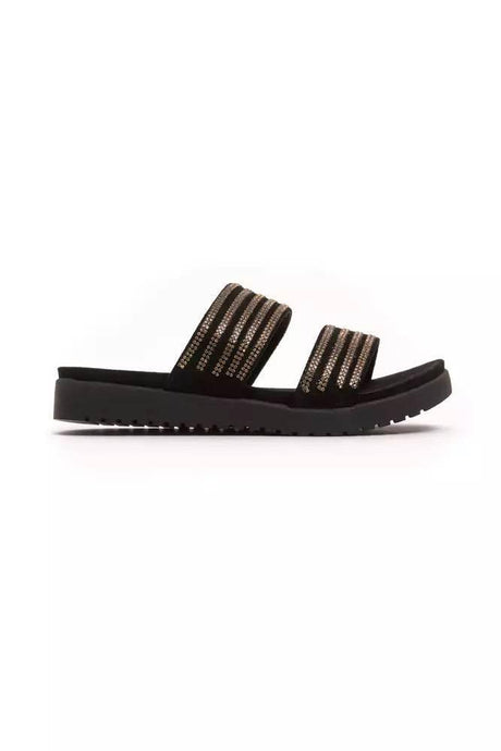 Péché Originel Gold Textile Women Sandal - Hilstor
