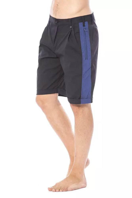 Verri Black Cotton Men's Casual Short - Hilstor