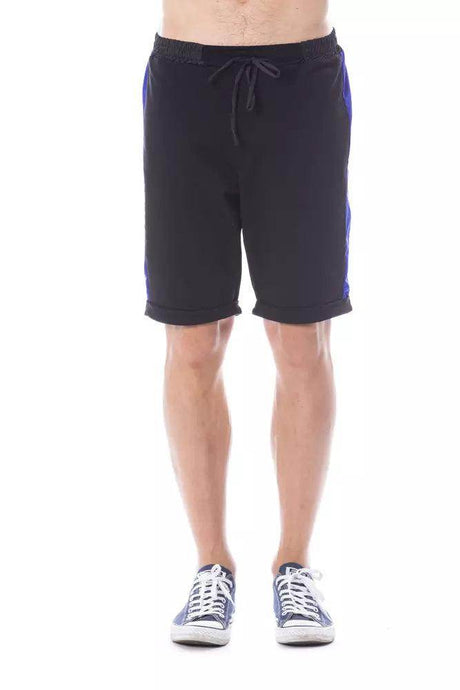 Verri Black Cotton Men Short - Hilstor