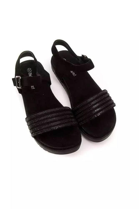 Péché Originel Black Textile Women Sandal - Hilstor