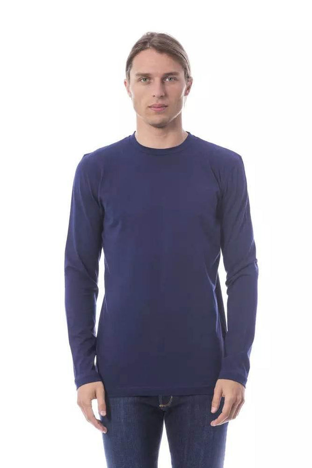 Verri Blue Cotton Men T-Shirt - Hilstor