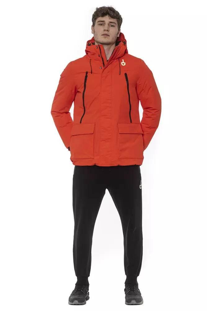 Tond Red Polyester Men's Jacket - Hilstor