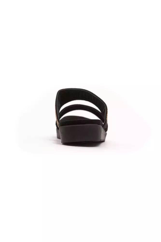Péché Originel Gold Textile Women Sandal - Hilstor