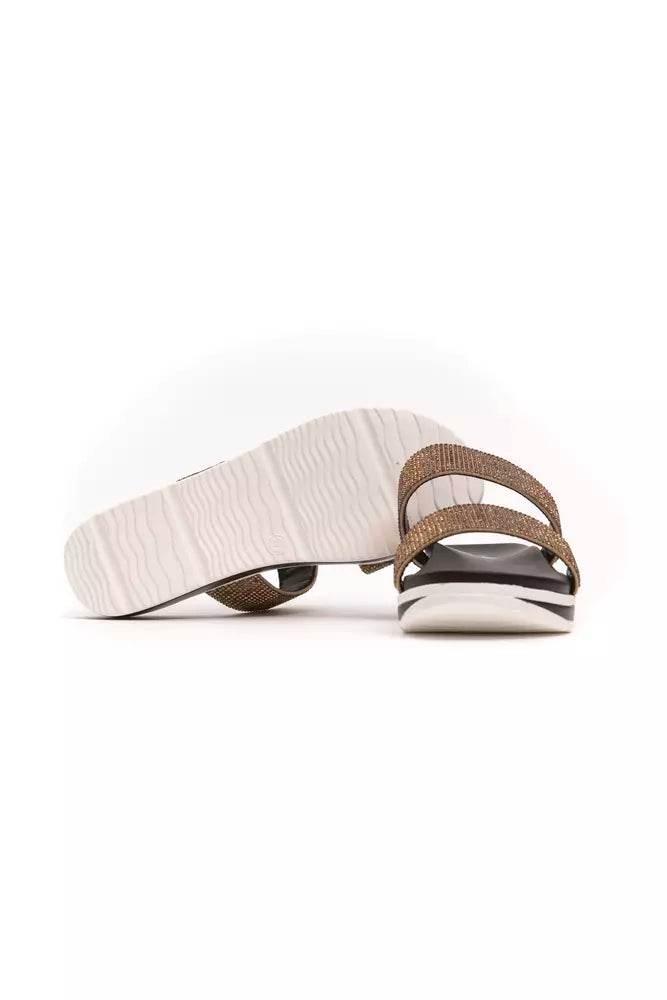 Péché Originel Beige Textile Women Sandal - Hilstor