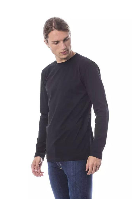 Verri Black Cotton Men T-Shirt - Hilstor