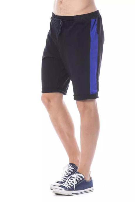 Verri Black Cotton Men Short - Hilstor