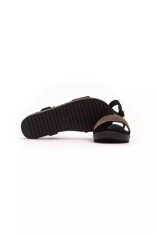 Péché Originel Gold Textile Women Sandal - Hilstor