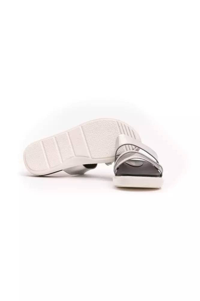 Péché Originel Silver Polyethylene Women Sandal - Hilstor