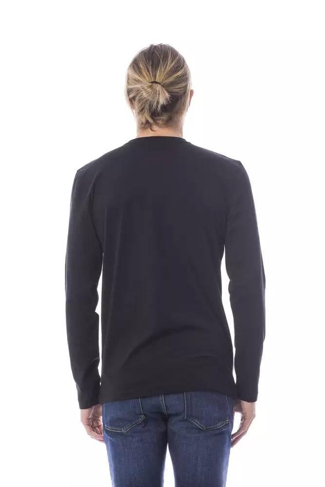 Verri Black Cotton Men T-Shirt - Hilstor