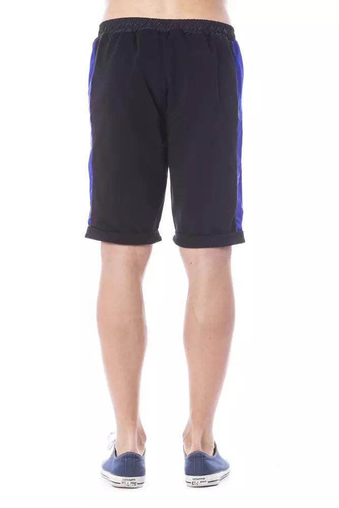 Verri Black Cotton Men Short - Hilstor