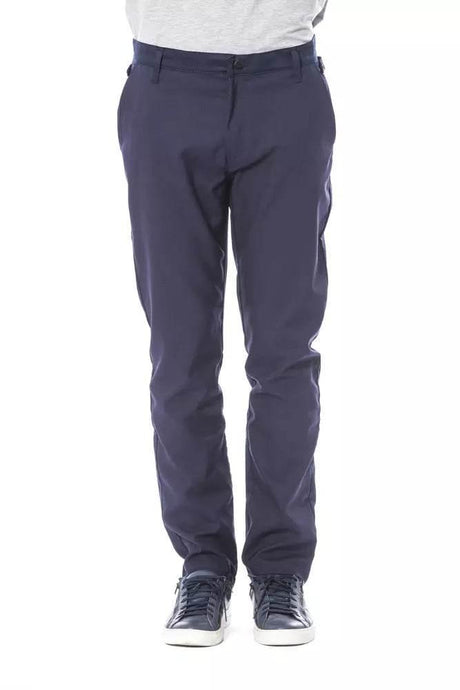 Verri Blue Polyester Men's Pant - Hilstor