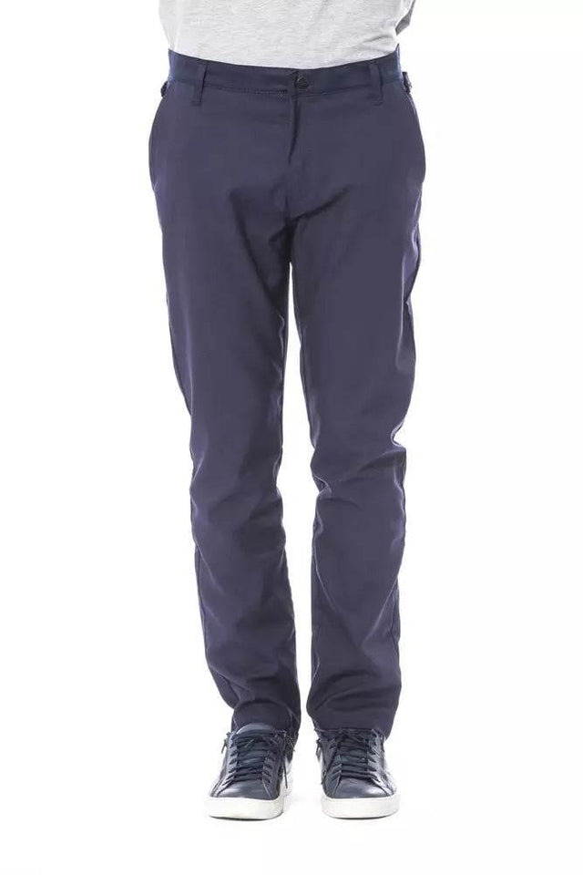 Verri Blue Polyester Men's Pant - Hilstor