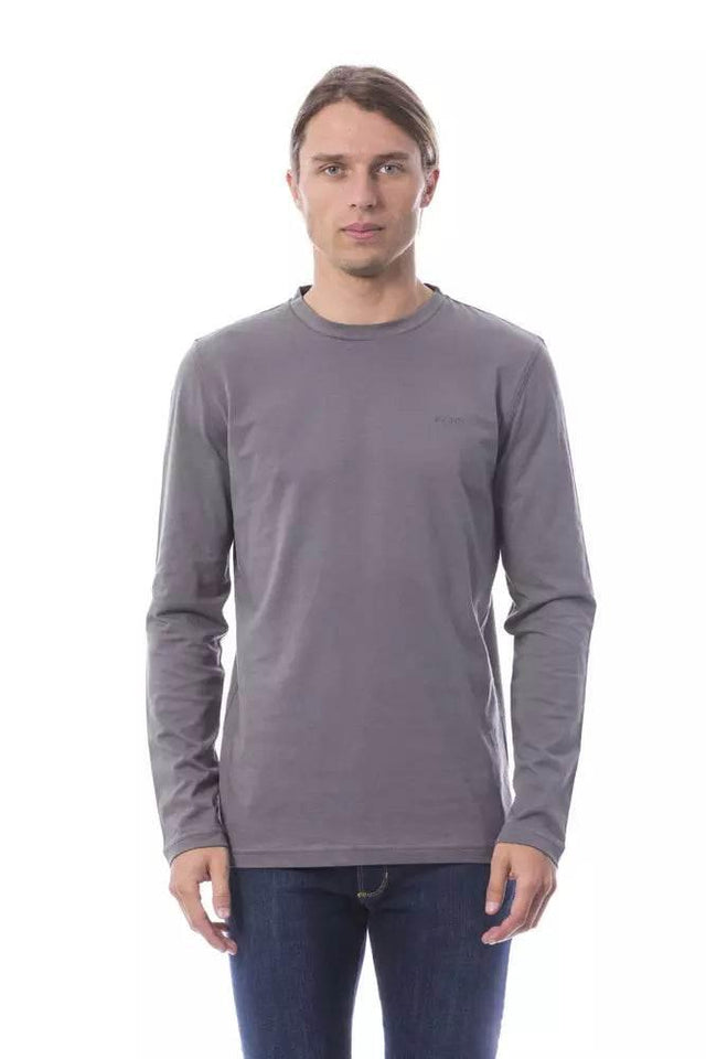 Verri Gray Cotton Men T-Shirt - Hilstor