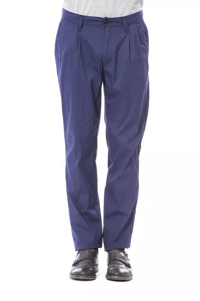Verri Blue Cotton Men's Chino Pant - Hilstor
