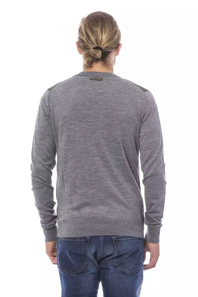 Verri Gray Wool Men Cardigan - Hilstor
