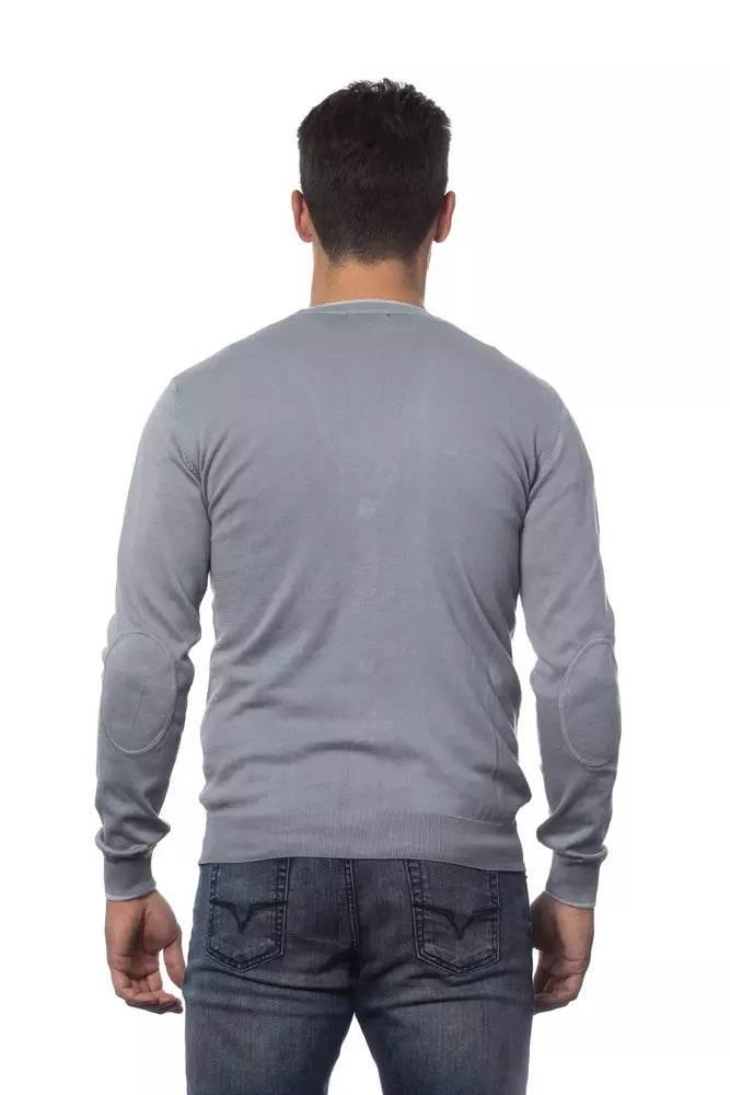 Verri Gray Cotton Men Cardigan - Hilstor