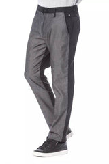 Verri Black Cotton Men Pant - Hilstor