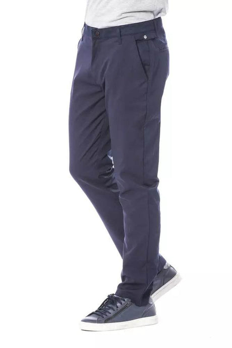 Verri Blue Polyester Men's Pant - Hilstor