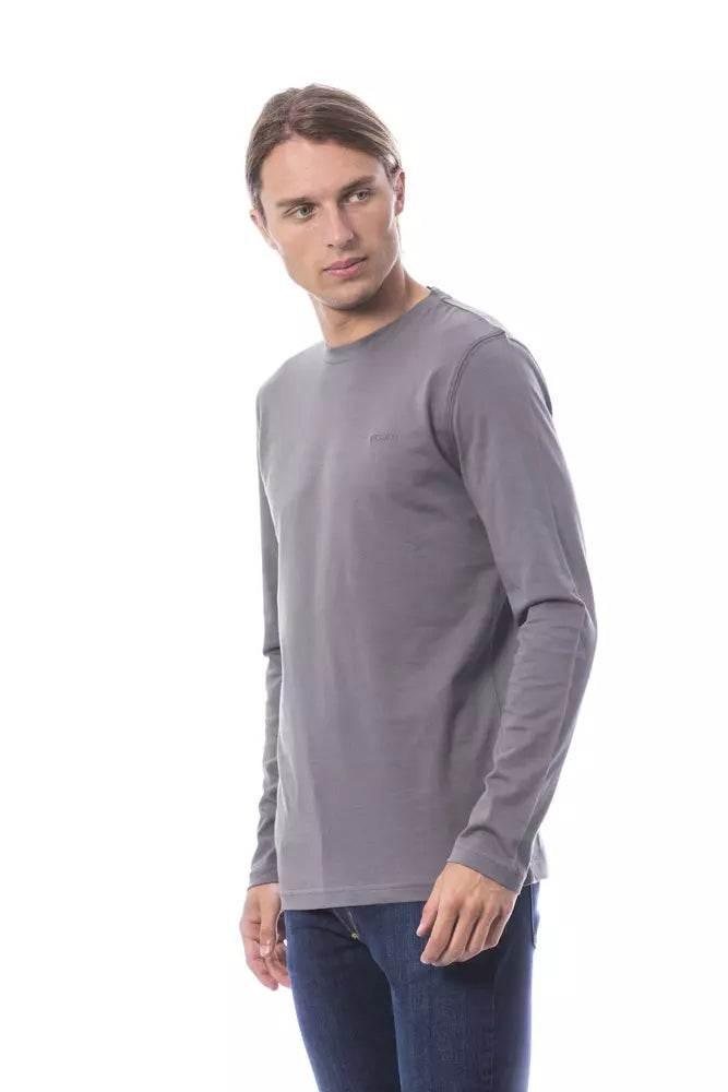 Verri Gray Cotton Men T-Shirt - Hilstor