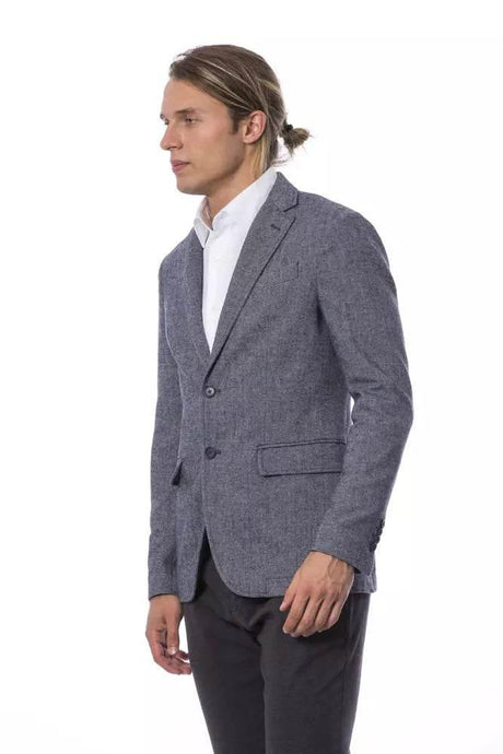 Verri Blue Wool Men Blazer - Hilstor