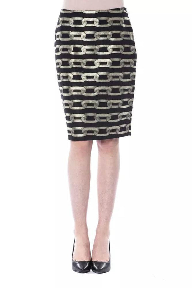 BYBLOS Black Viscose Women Skirt - Hilstor