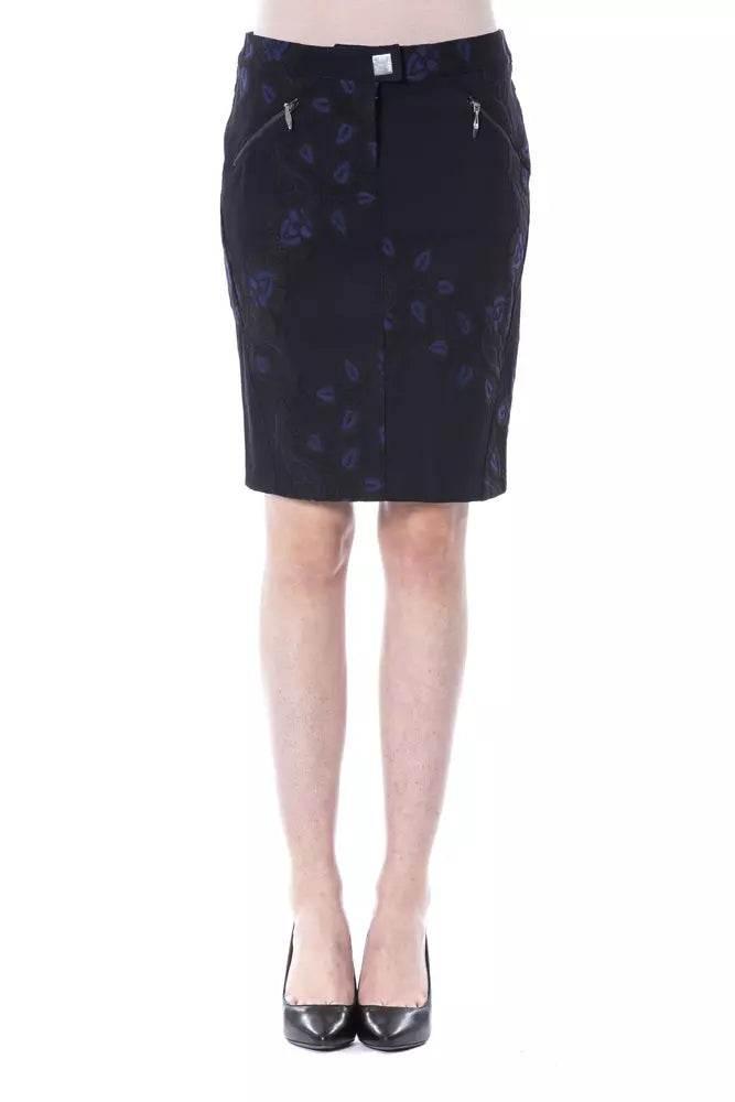 BYBLOS Blue Cotton Women Skirt - Hilstor