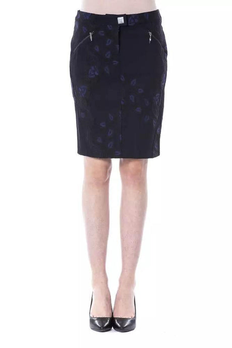 BYBLOS Blue Cotton Women Skirt - Hilstor