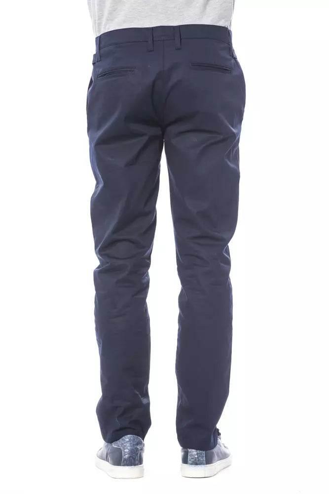 Verri Blue Polyester Men's Pant - Hilstor
