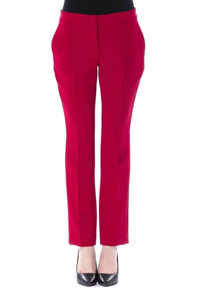 BYBLOS Fuchsia Polyester Women Pant - Hilstor