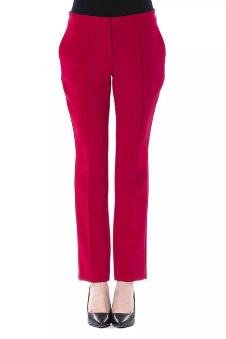 BYBLOS Fuchsia Polyester Women Pant - Hilstor