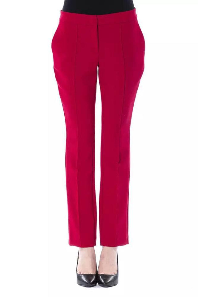 BYBLOS Fuchsia Polyester Women Pant - Hilstor