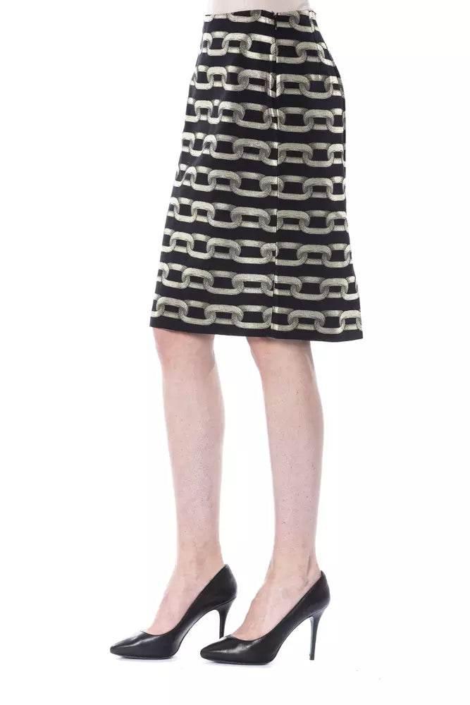 BYBLOS Black Viscose Women Skirt - Hilstor