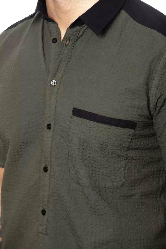Verri Army Cotton Men Shirt - Hilstor