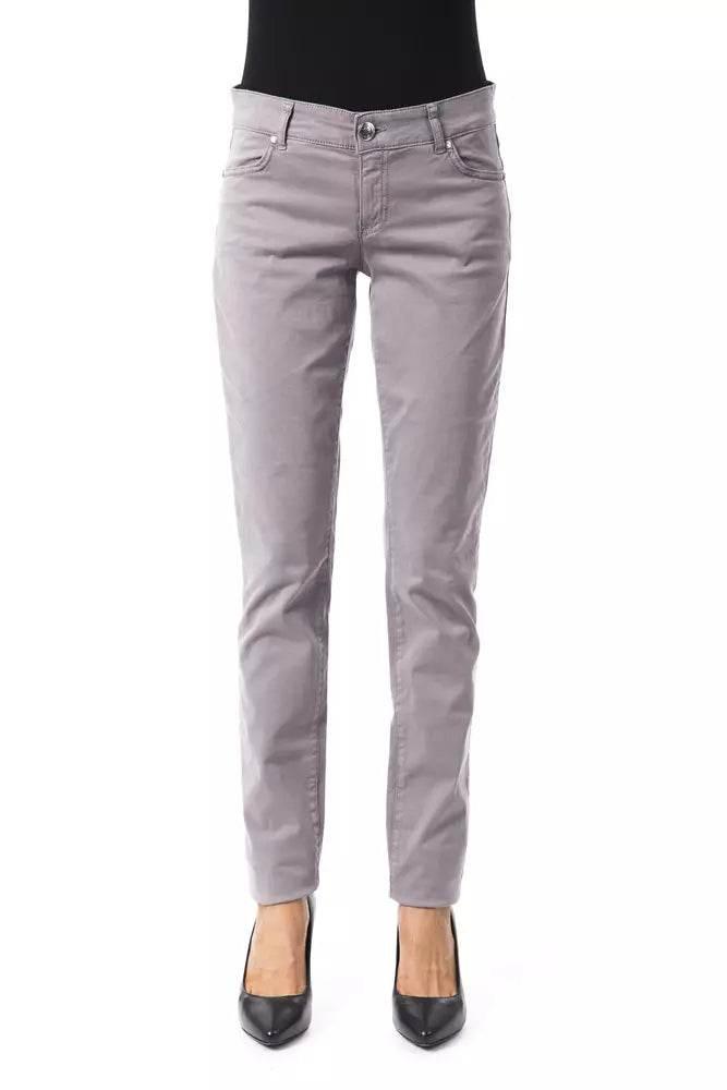 BYBLOS Gray Cotton Women Jeans - Hilstor