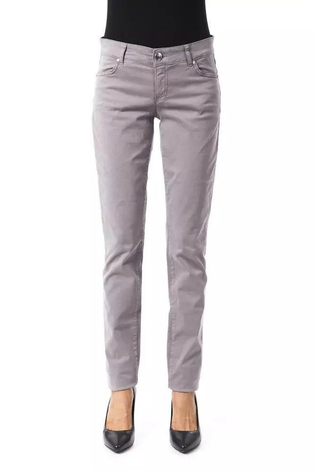 BYBLOS Gray Cotton Women Jeans - Hilstor