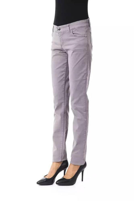 BYBLOS Gray Cotton Women Jeans - Hilstor