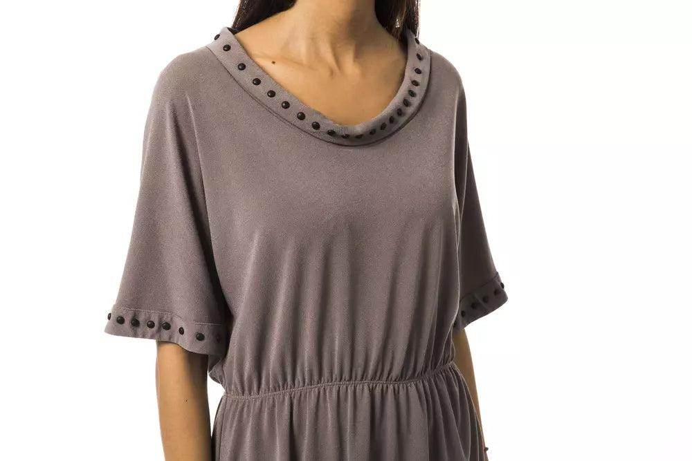 BYBLOS Gray Polyester Women T-Shirt - Hilstor