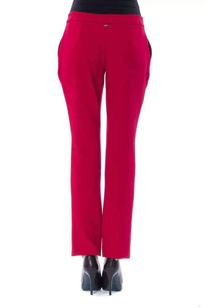 BYBLOS Fuchsia Polyester Women Pant - Hilstor
