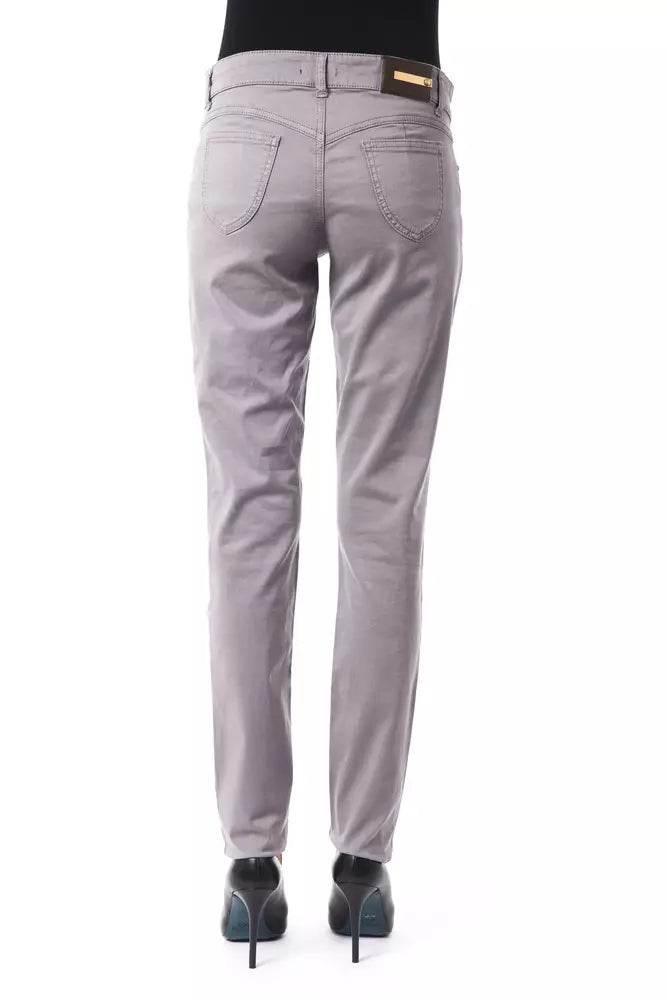 BYBLOS Gray Cotton Women Jeans - Hilstor