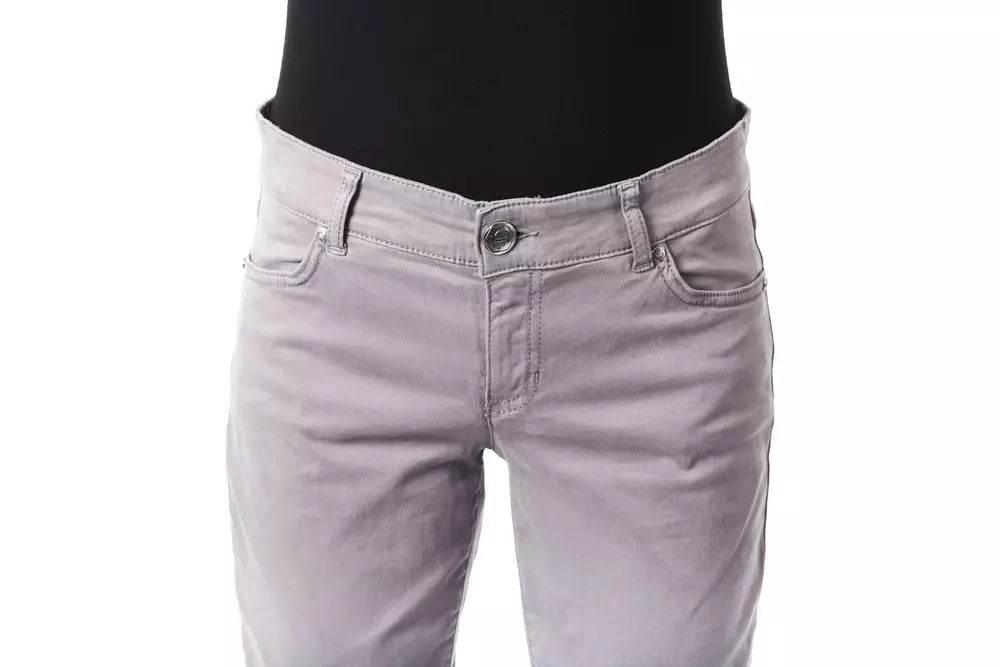 BYBLOS Gray Cotton Women Jeans - Hilstor