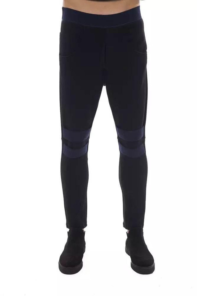 Nicolo Tonetto Black Viscose Men Pant - Hilstor